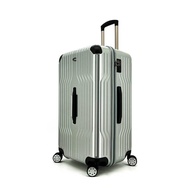 camel active Men/Women Medium Luggage 28 inch TSA 8 Wheels Polycarbonate PC [Black/Silver] (51301028