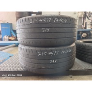 second Tyre 215/45/17 Bridgstone re004 2021 year (harga 2 tyre) (Bunga sama)