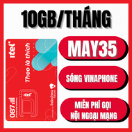 (SIM GIÁ RẺ) Sim 4G 5G Vinaphone Itel MAY35 Tặng 10GB/ThángĐộ Cao Gọi Nội/Ngoại Mạng Miễn Phí Tháng
