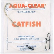 Aqua-Clear, Catfish Dropper Loop Rig, 6/0 Bronze Bait Holder Hook, AFW Swivel, 60 lb / 27.2 kg Grand