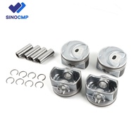 G4KH 234102G450 230402G410 Engine Pistons Rings Set for Hyundai Genesis Coupe Santa Sonata Kia Soren