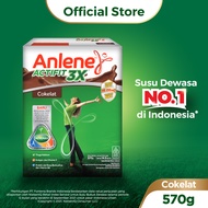 Anlene Actifit 3X Susu Bubuk Dewasa Cokelat 570gr - Nutrisi Tinggi Kalsium Untuk Tulang Sendi dan Ot