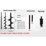 PETROL EARTH AUGER BIT BITS SPARE PART EXTENSION SPRING OGAWA HARZ OKAZAWA DAIHUU SOHOKU SAIMAC PROE