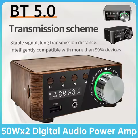50Wx2 Digital Audio Power Amp With Digital Display CS8673E Audio Power Amplifier Bluetooth-compatibl