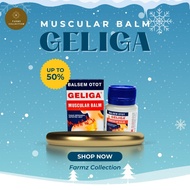 Balsem Otot Geliga for Muscle Pain 20 gram with Repeated Heat Cap Lang Effective Neck Relieve Massage Cream Original