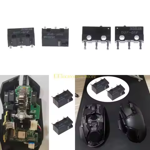 B03C 20M Clicks D2F-01F 0.7N Mouse Microswitch Computer Mouse Button Precise and Tactiled For G502 G