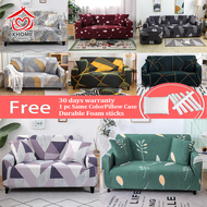 XHOME【BEST PRICE】1 2 3 4 Seater l shape regular type sofa cover case stretchable plaid cleopatra ela