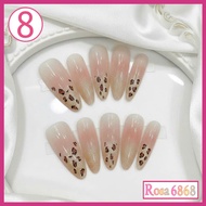 (8) Nailbox designs 10 cat eye kitty leopard nails - Rosa 6868