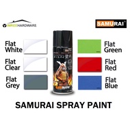 SAMURAI Standard Color Spray Paint Flat Clear, Flat White, Flat Grey, Flat Black, Flat Red, Flat Blu