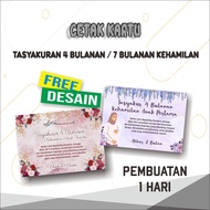 Print 4-Month Thanksgiving Cards Custom 7-Month Pregnancy/s