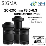 Sigma 20–200mm F3.5–6.3 DG | Contemporary Lens Full-Frame Lens for Sony E-Mount/ L-Mount