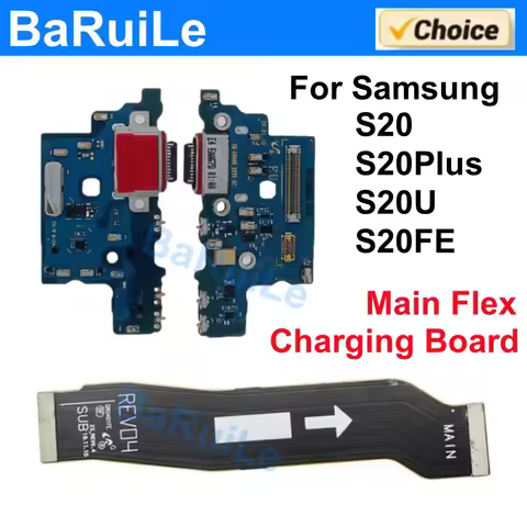 Charging Board Main Flex For Samsung S20 Plus S20Ultra S20U S20FE G988 G986 G981 G781 G780 Motherboa