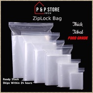(100pcs) Zip Lock Plastic Bag Self Seal Clear Transparent Zipper Bag Ziplock Packaging Plastik 自封袋