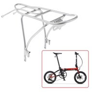 20 Inch Bike Rear Rack Bicycle Cargo Frame Aluminum Alloy Folding Bike Backseat Luggage Carrier Touring Carrier