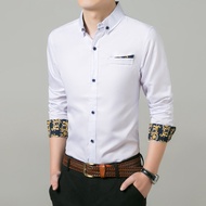 TAILOR เสื้อเชิ้ตผู้ชาย เสื้อเชิ้ตแขนยาว เสื้อเชิ้ตผู้ชาย เสื้อวินเทจ 90 กางเกงวอร์มชายเกาหลี