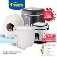 PowerPac Mini Rice Cooker,  Electirc Lunch Box 0.5L/0.6L/0.8L/1.2L (PPRC09/PPRC607/PPRC610/DFB-B12W1
