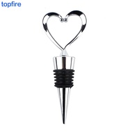 Heart Wine Bottle Stopper Champagne Saver Party Souvenirs Gift Beverage Bottle Reusable Stopper Silver