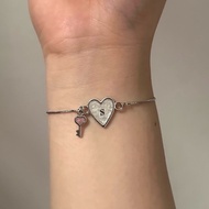 Locked in Love Bracelet | Initial Bracelet | Initial Bracelet | Choose Your Color & Initial | Handcr