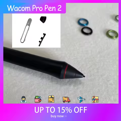 For Wacom Pro Pen 2 KP504e PTH460 PTH660 DTH-1320 Professional Pen Side Button Key + Nut + Pen Buckl