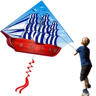 HENGDA KITE Sailboat Kite,for Kids and Adults,Easy to Fly,Excellent Fabric and Structure Design,The 