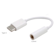 elzadobashop สายแปลงType C Male To 3.5 AUX Audio Female Jack Earphone Cable Type-C To 3.5mm Adapter