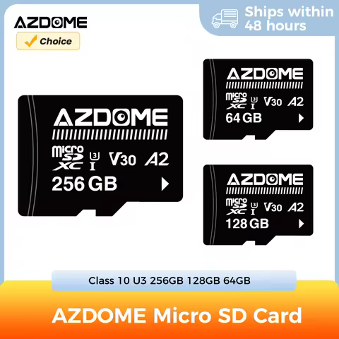 AZDOME High Speed Memory Card 64GB 128GB 256GB For AZDOME Dash Cam M550 Max M300S etc, Car DVR Adapt
