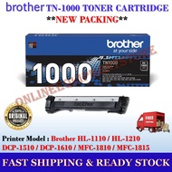 Brother Original TN-1000 Toner Cartridge For Printer HL-1110 / HL-1210W / DCP-1510 / DCP-1610W TN100