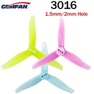 6 pairs / 12 pairs Gemfan 3016 Propeller 1.5m 2mm hole 3 inch 3-Blade CW CCW FPV Propeller Mini Prop