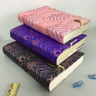 pembalut buku pink book cover Pakaian buku kain sulaman brokat kuno A5A6