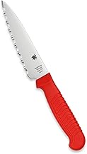 Spyderco Kitchen Paring Knife 4.5" Handles Serrated