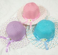 BEACH HAT CAP FOR KIDS GIRLS TOPI PANTAI
