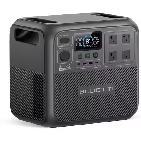 Elite 200 V2 Portable Power Station, 2073.6Wh LP Battery Backup w/ 4 2600W AC Outlets (3900W Power L