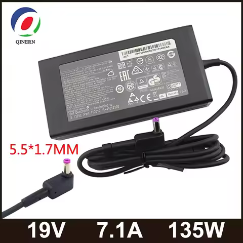19V 7.1A 135W 5.5*1.7MM Laptop AC Adapter Charger For ACER Aspire V17 Nitro 5 NP515-52 PA-1131-16 AD