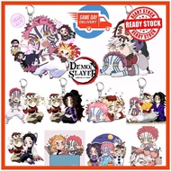 [Same Day Delivery] Demon Slayer Upper Rank Kokushibo Akaza Douma Anime Gantungan Kunci Akrilik Anim