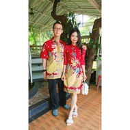Imlek PEACOCK CHEONGSAM BATIK COUPLE 2025