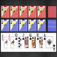 ไพ่พลาสติก Texas Holdem สำหรับการแข่งขันม้าจง ทนน้ำและกันหัก