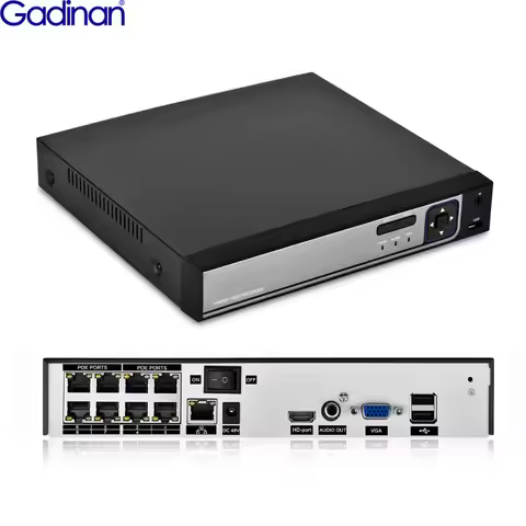Gadinan 5MP 8CH 4CH IP NVR Full HD PoE 48V IEEE802.3a NVR Network Video Recorder for PoE IP Cameras 