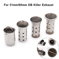 For 51mm 60mm Inlet Motorcycle Exhaust Muffler DB Killer Moveable DB Killer Silencer Noise Sound