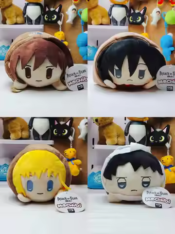 Attack on Titan plush Sasha Braus Mikasa Ackerman Armin Arlert Levi Ackerman