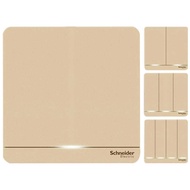 Schneider Switch Socket Yishang Twilight Gold Two Three Plug USB Panel Socket 10A16A Three Socket