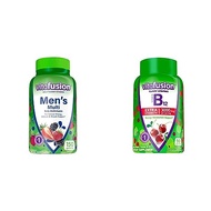 vitafusion Adult Gummy Vitamins for Men (Berry Flavored) + Vitafusion Extra Strength Vitamin B12 Gum