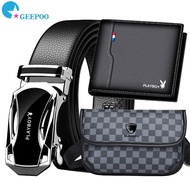 Men Leather Belt Formal Long Belt For Men Automatic Buckle Belt Waist Boy Waist Strap Tali Pinggang 