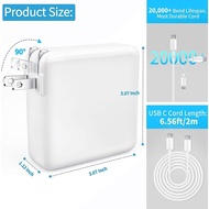 MacBook Pro Charger 96W USB C Charger for MacBook Pro 16, 15, 14, 13 inch 2024, 2023, 2022, 2021, M3