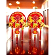 Rotating Horse Hanging Strip 2026 - Unique CNY Decoration with Horse Carousel