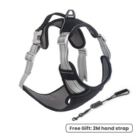 ROJECO Breathable Dog Harness เสื้อกั๊กสุนัขสะท้อนแสงสายรัดสัตว์เลี้ยง Leash Harness สำหรับสุนัขปรับ