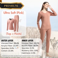 Thick Cashmere Ultra Warm Inner Man Women Winter Thermal Wear Men Winter Long Johns Woman Heatech He