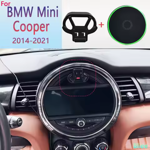For BMW Mini Cooper F55 F56 F60 2014 2015 2016 -2021 Magnetic Car Phone Holder 15W Wireless Charging