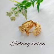 ER 5026 Subang Katup ZHULIAN Gold plated Earring Jewellery Emas Saduran Barang Kemas