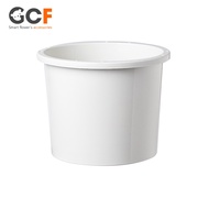 GCF plastic pot - white