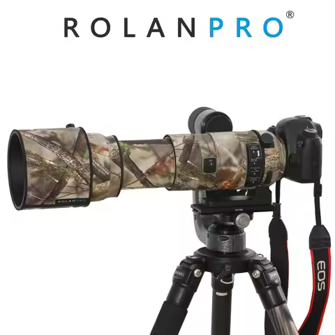 ROLANPRO Waterproof Lens Camo Coat for Sigma 150-600mm F5-6.3 DG OS HSM Sports For Canon or Nikon mo